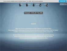 Tablet Screenshot of magichourfilms.dk
